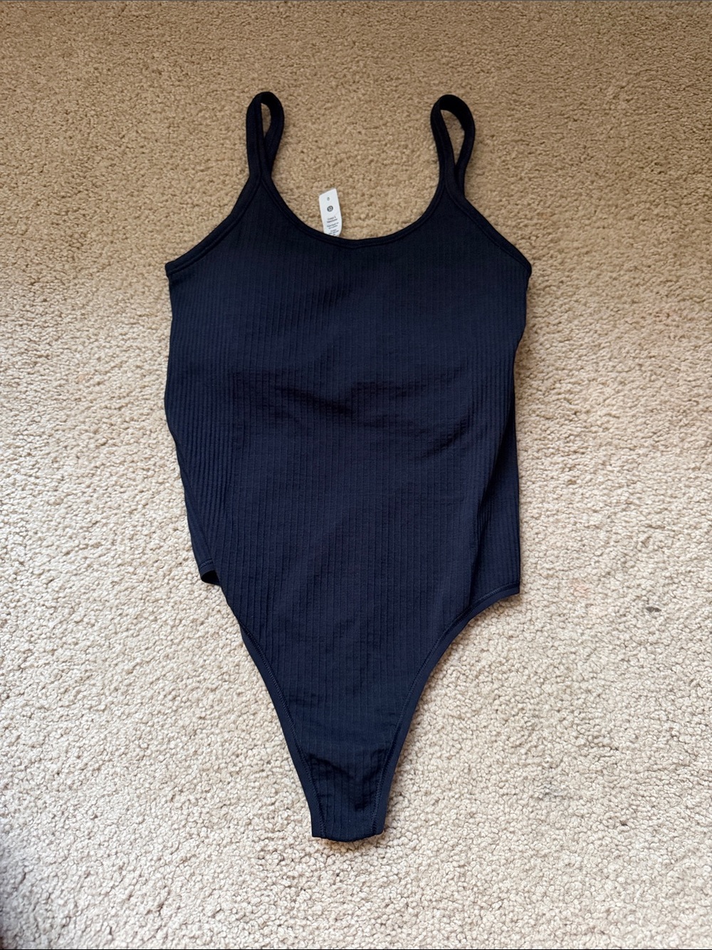 lululemon athletica Black Ribbed Kids One-Piece